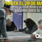 Quedan 10 días para solicitar Presupuestos Participativos Quedan 10 días para solicitar Presupuestos Participativos