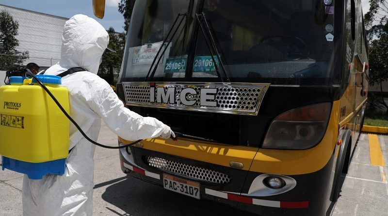 Desinfección unidades de transporte comercial