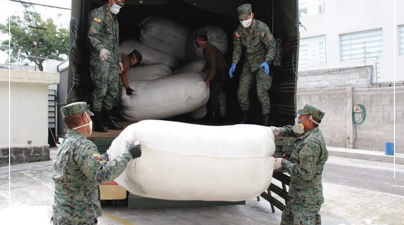 CAT Quito Solidario recibe apoyo de SNGR