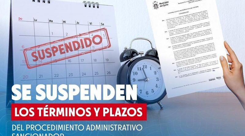 Suspendido términos y plazos del procedimiento administrativo sancionador AMC