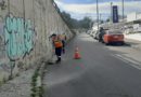 Mantenimiento del intercambiador de la Nazacota Puento, norte de Quito