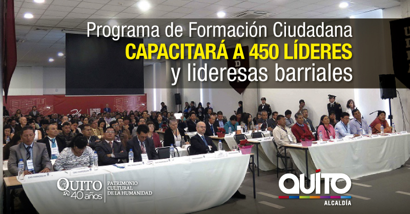 Municipio arranca con el Programa de Formación Ciudadana 2018 – Quito ...