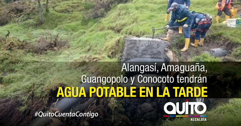 Servicio de agua potable se restablecerá en la tarde en zonas afectadas ...