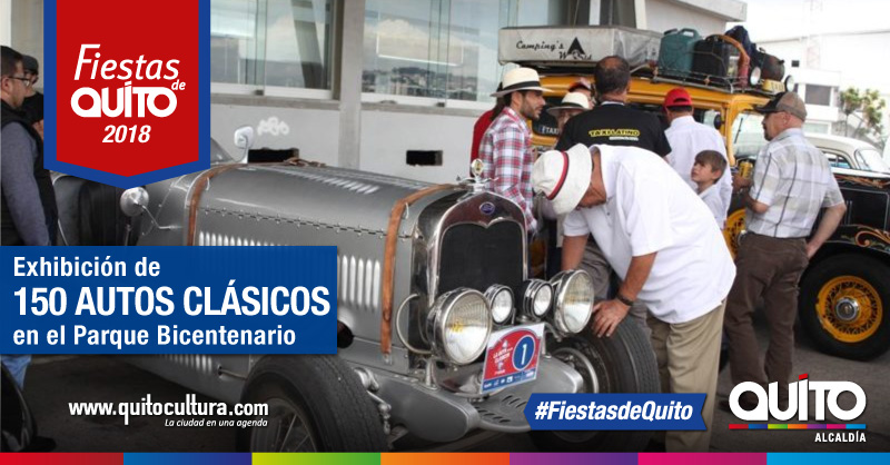 150 autos clásicos desfilaron por la ciudad y se exhibieron en el parque  Bicentenario – Quito Informa