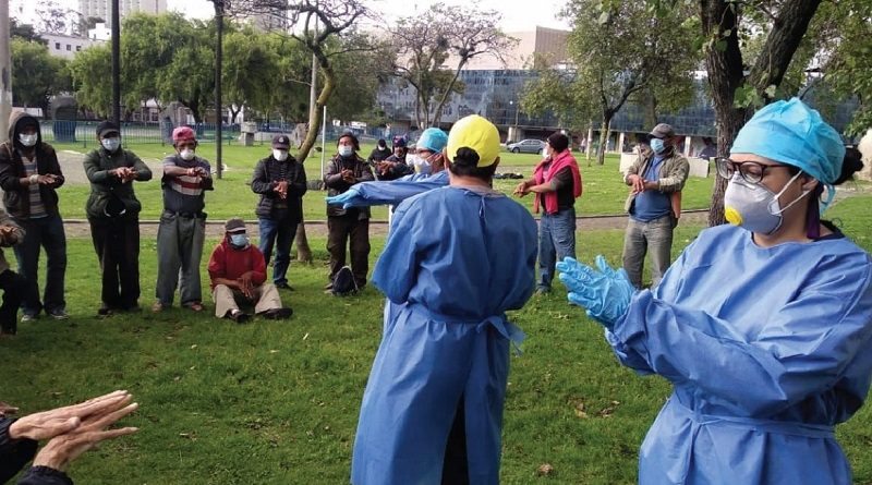 Atención médica en albergue temporal