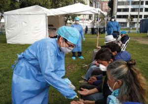 Atención médica en albergue temporal