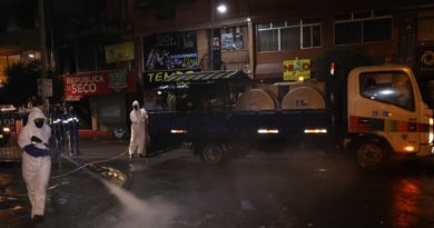 Desinfección Mercado Las Cuadras y calle J