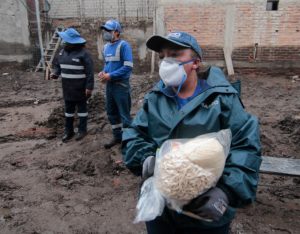 Entrega de donaciones sur de Quito