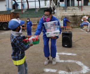 Entregas kits infantiles Yaruquí