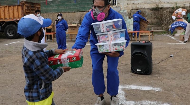 Entregas kits infantiles Yaruquí