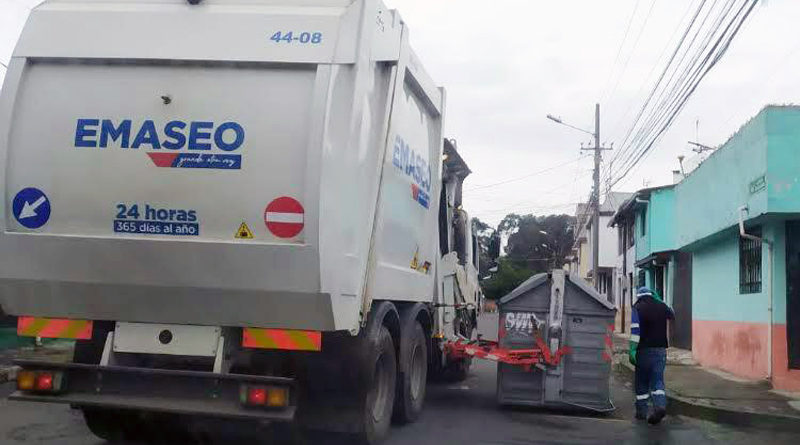 Residuos sólidos recogidos en Quito