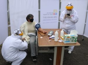 Atención pacientes de covid en estaciones de salud municipal