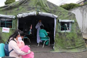 Atención pacientes de covid en estaciones de salud municipal