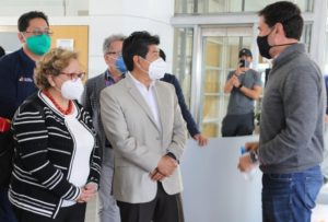 Visita alcalde gimnasios de Quito