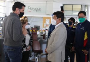 Visita alcalde gimnasios de Quito