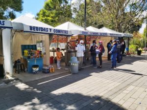 Muestras de alimento parque La Carolina