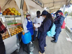 Muestras de alimento parque La Carolina