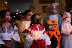 Encendido del pesebre en El Panecillo