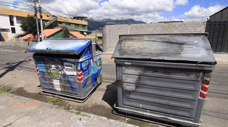Incendio de contenedores