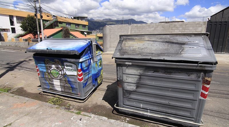 Incendio de contenedores