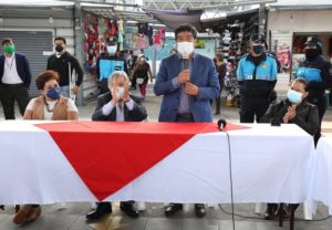 Comerciantes Plaza La Michelena apoyan alcalde