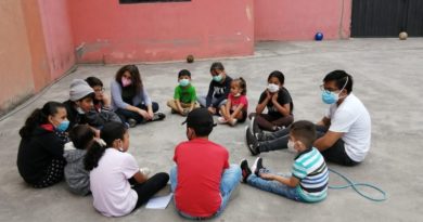 Niños del barrio La Cristianía