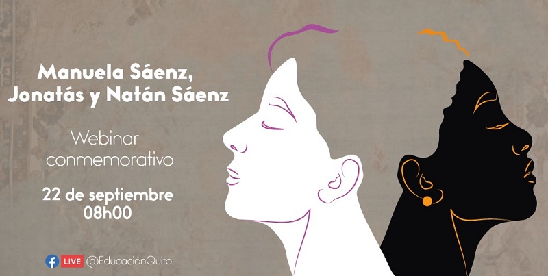 Conversatorio virtual a Manuela Sáenz, Jonatás y Natán Sáenz