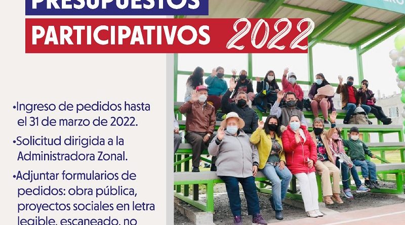 Presupuesto participativo 2022