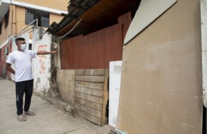 Materiales de construcción entregados a familias de La Gasca