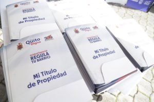 Títulos de la propiedad La Delicia