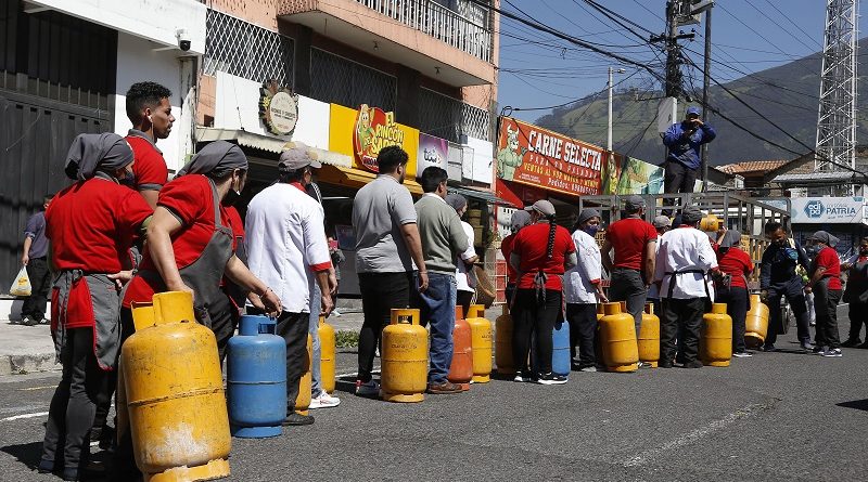 Foto cortesía El Comercio Desabastecimiento gas en Quito