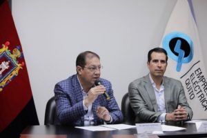 Firma de convenio Municipio y EEQ