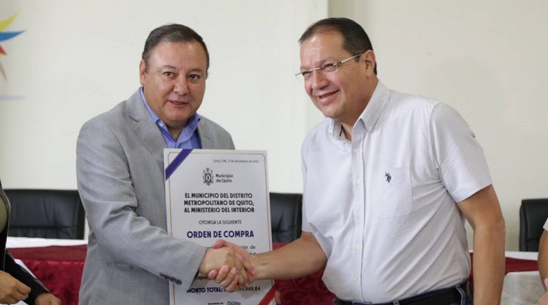Firma de convenio Municipio y Ministerio del Interior