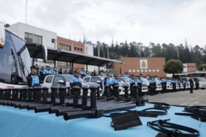 Entrega vehículos CACM y Secretaría de Seguridad