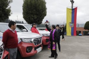 Entrega vehículos CACM y Secretaría de Seguridad