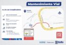 Por rehabilitación, cierre en av. De los Conquistadores