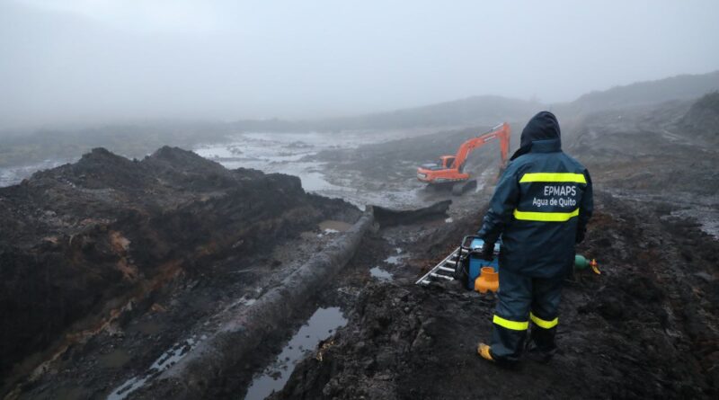 Terreno en el Antisana está listo para recibir nueva tubería