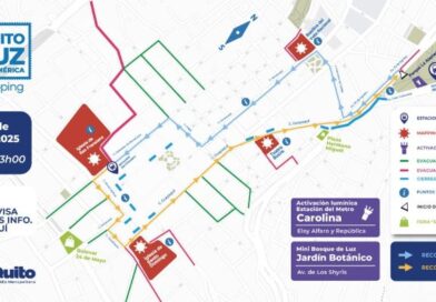 Metro de Quito operará hasta las 00h00 por el festival de luces ‘Quito Luz de América’