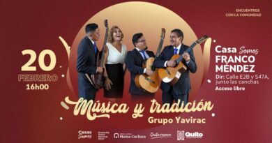 Arte en los barrios: Yavirac presenta ‘Música y tradición’ este viernes Arte en los barrios: Yavirac presenta ‘Música y tradición’ este viernes