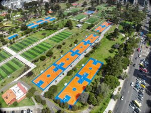 Quito con obras rehabilitación Parque La Carolina