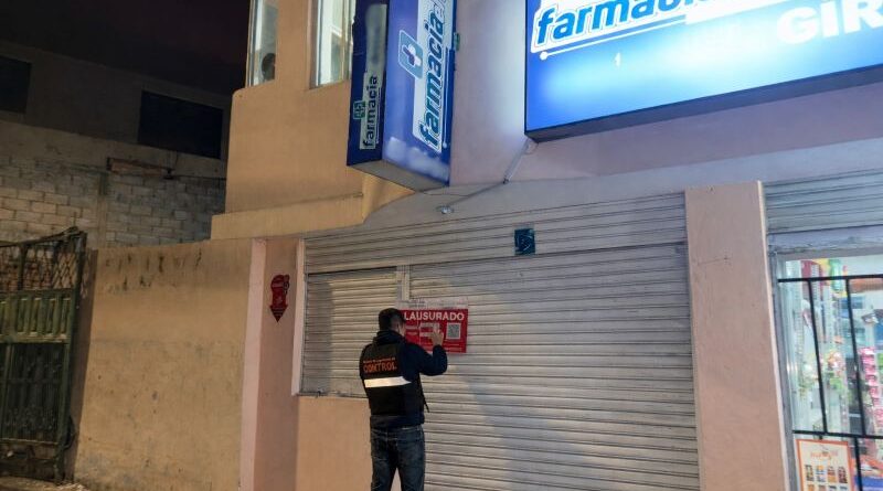 Agencia Metropolitana de Control clausuró una farmacia que realizaba procedimientos médicos sin autorización